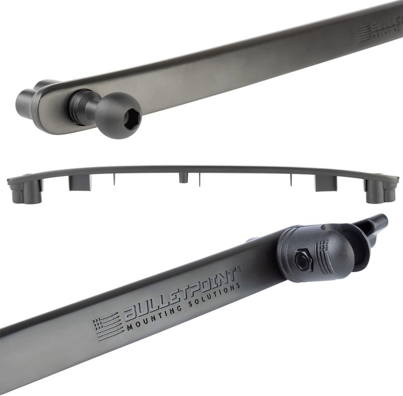 Bulletpoint Mounting Solutions Metal Grab Bar Insert Replacement with 2 Mounting Points Compatible with 2011-2018 Jeep Wrangler JK (Black) - Image 3